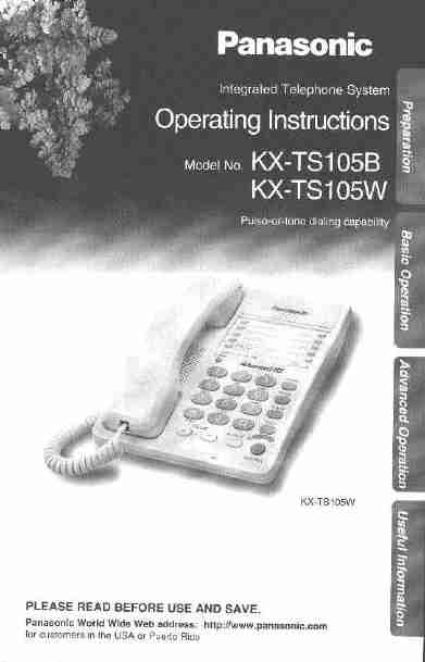 Panasonic Telephone KX-TS105-page_pdf